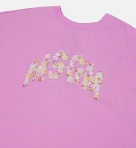 Rhinestone Logo Jersey Over T-shirt