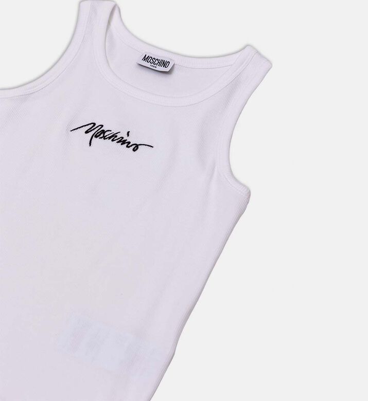 Cotton Logo-embroidery Tank Top