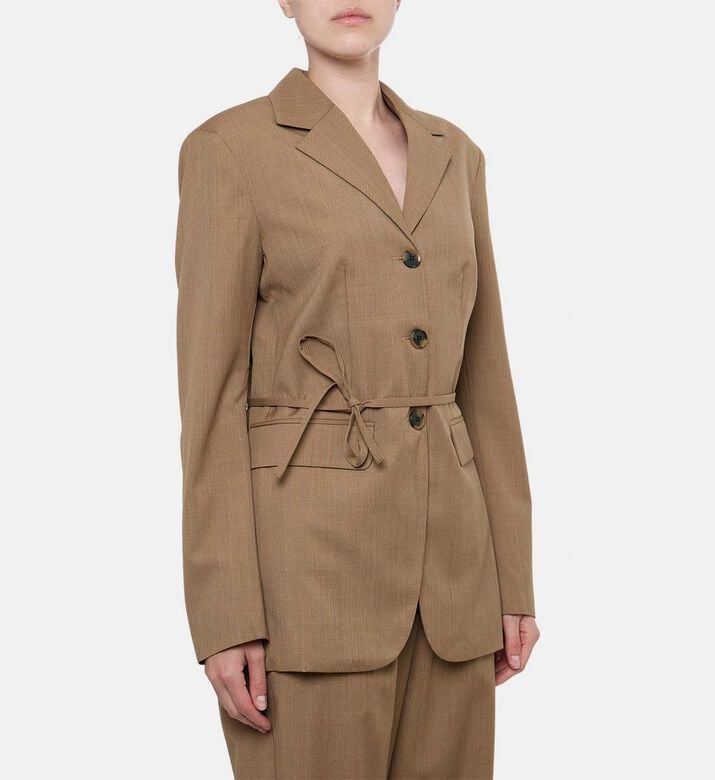 Samsoe Button Closure Long-sleeve Blazer, Model View