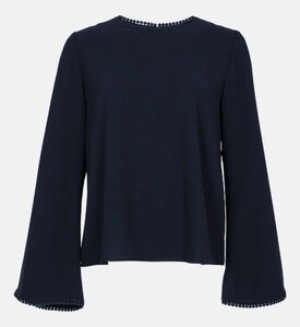 توب كريب تالي ذو مظهر صدفي