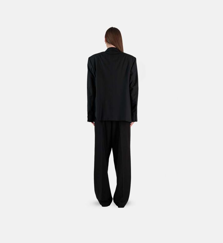 Fold-over Silk Blazer