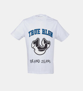 Spliced Horseshoe Graphic T-shirt