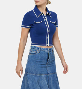 Marlena Button-up Fitted Polo Marlena Button-up Fitted Polo