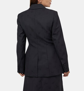 Single Breasted Jacquard Jacket