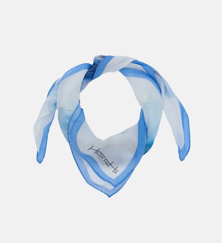 Silk 4-poppies Scarf