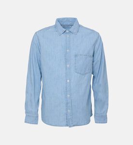 Washed Denim Button-down Shirt