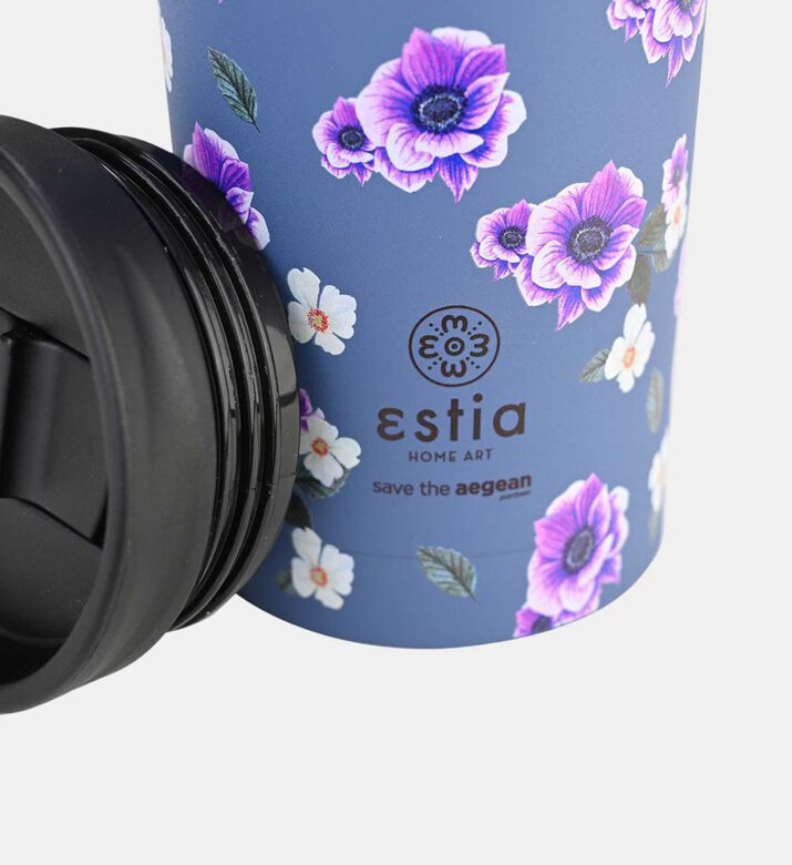 Estia Garden Blue Insulated Travel Mug, Packshot View