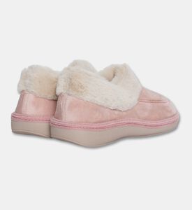 Salvi Faux-fur Trim Velvet-like Loafers, Light-pink, Eu-41, Packshot View