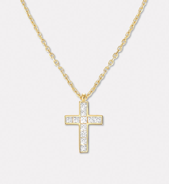 Nomination Princess-cut Crystals Gold-tone Necklace, Packshot View