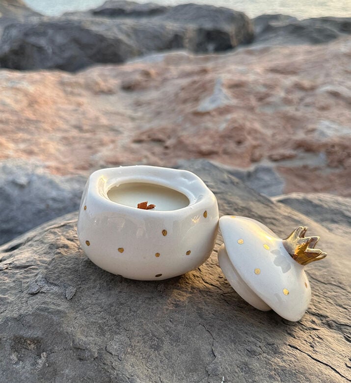 Tohfa Luxe Candle Wax Annar Ivory, Packshot View