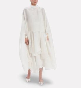 Poca and Poca Multi-tiered Angel Sleeves Dress, Model View