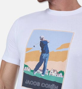 Jacob Cohen Graphic-print Crewneck T-shirt, Model View