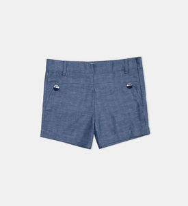 Denis Cotton Front Buttons Shorts Denis Cotton Front Buttons Shorts