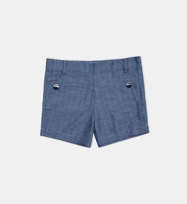 Denis Cotton Front Buttons Shorts Denis Cotton Front Buttons Shorts