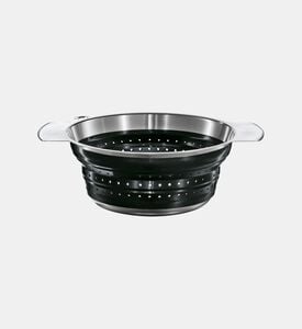 Roesle Foldable Colander Black, Packshot View Roesle Foldable Colander Black, Packshot View