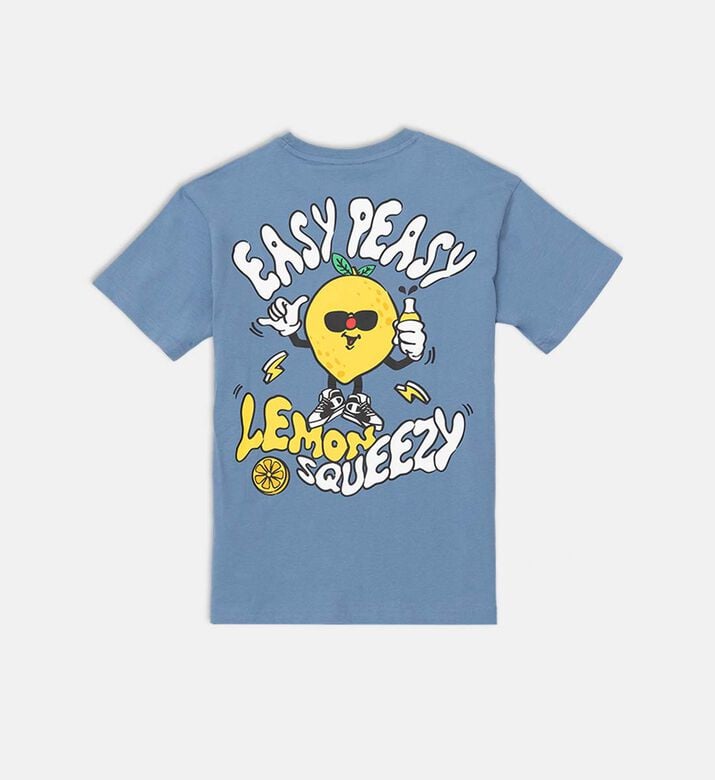 تيشيرت بياقة مستديرة بطبعة غرافيك