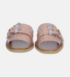 N 21 Croc-embossed Slide Sandals, Pink, Eu-39, Packshot View