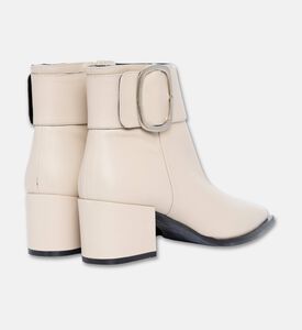 Albano Oversized Buckle Closure Boots, Beige, Eu-40, Packshot View