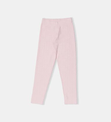 All-over 4g Jacquard Pattern Knitted Leggings