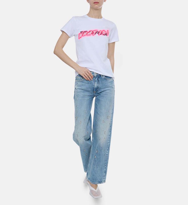 Embellished Wide-leg Jeans