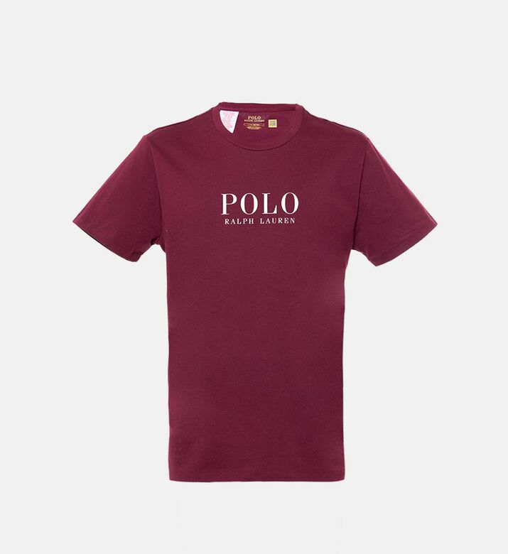 Cotton Polo-print Crewneck T-shit