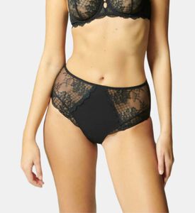 Retro Lace Semi-sheer Floral Briefs