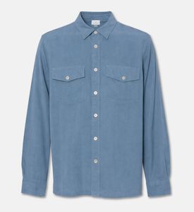 Paul Smith Button-flap Pockets Shirt, Blue, M, Packshot View