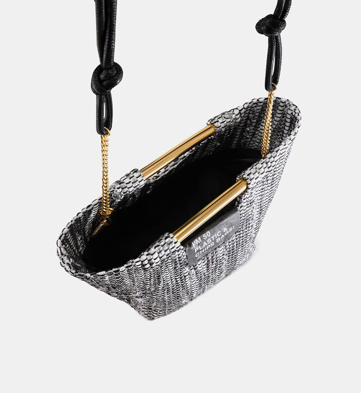 V Metallic Handbag