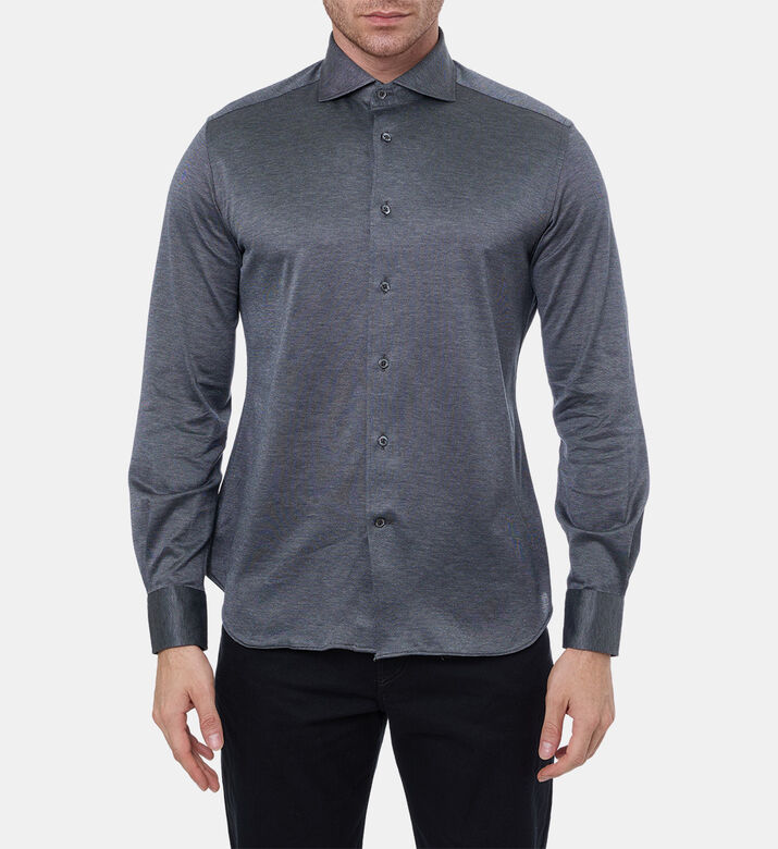 Corneliani Shirt, Grey, 43, Model View