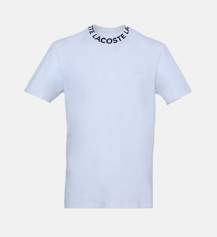 تيشيرت قطن بياقة شعار بيكيه