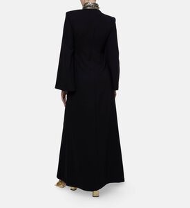 I Am The Company Leila Gold Sash-detail Abaya, Model View