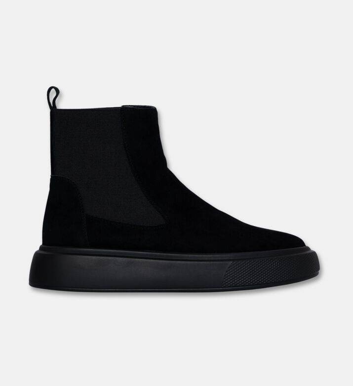 Kanna Elastic Side Panel Chunky Sole Boots, Black, Eu-41, Packshot View