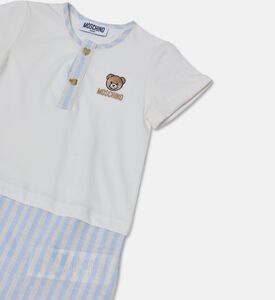 Moschino BKT Striped Teddy-embroidery Romper, Packshot View