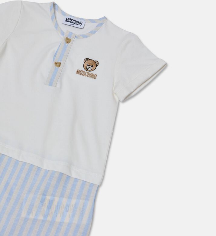 Moschino BKT Striped Teddy-embroidery Romper, Packshot View