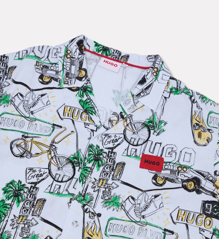 Hugo All-over Print Short-sleeve Shirt, Packshot View