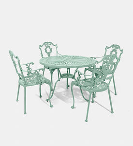 Home Deco and More Bistro Dining Table With 4 Chairs Green, Packshot View