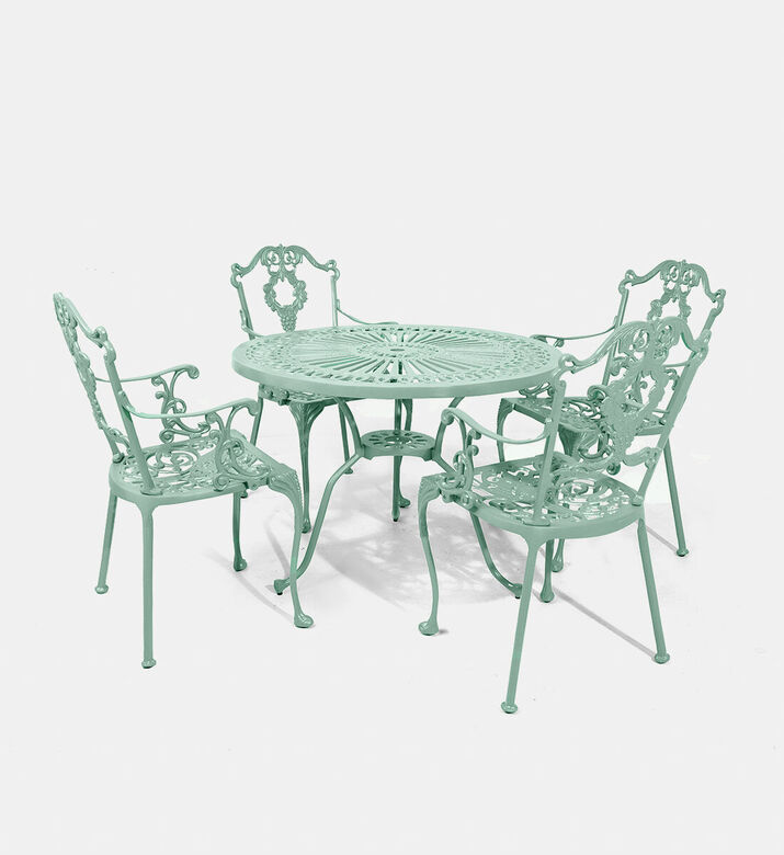 Home Deco and More Bistro Dining Table With 4 Chairs Green, Packshot View
