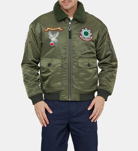 Detachable Collar Bomber Jacket