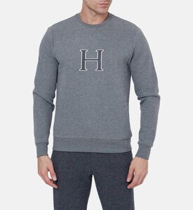 سويت شيرت غير رسمي بياقة دائرية