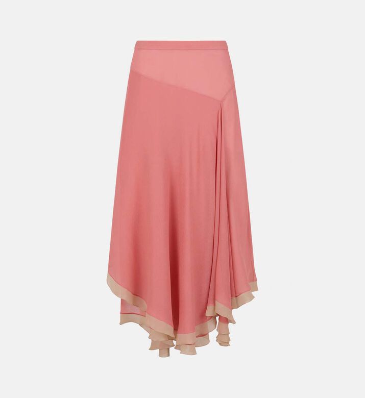 Pleats-detail Flared Skirt