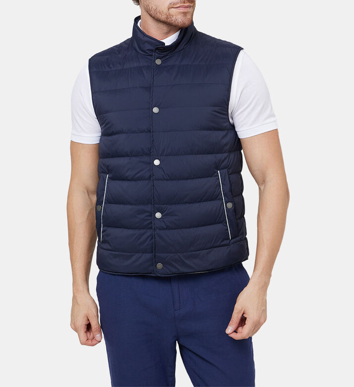 Zip-up Panelled Vest