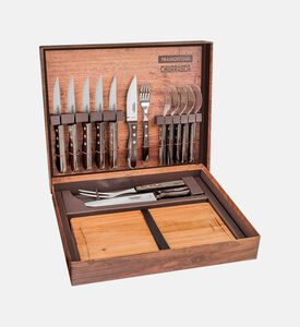 Stainless Steel Bbq 15-piece Set - 43.3 X 36.3 X 7.2 Cm Stainless Steel Bbq 15-piece Set - 43.3 X 36.3 X 7.2 Cm