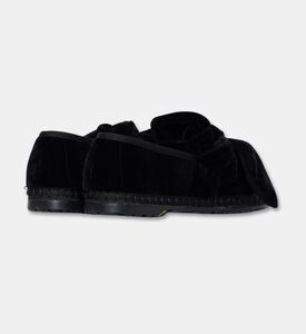 Flabelus Lyra Velvet Bow Slippers, Black, Eu-37, Packshot View