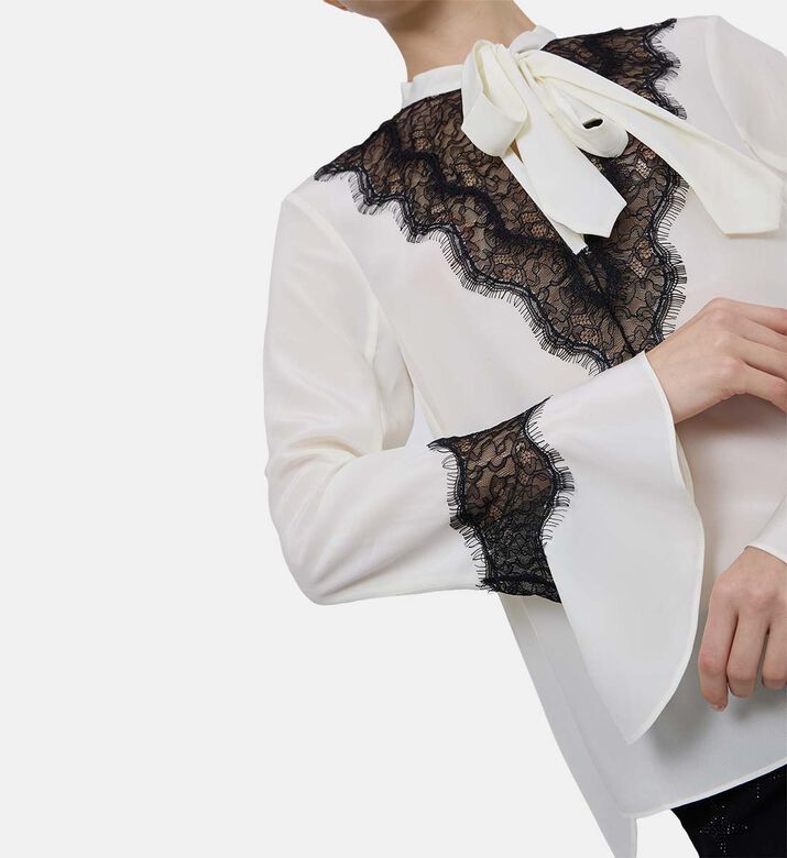 Tuan Tie-neck Long-sleeve Shirt