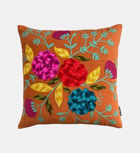 Home Deco and More Lurex Floral-embroidered Cushion, Packshot View