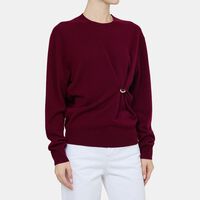 Ilaria Wool-cashmere Gathered Ring Sweater