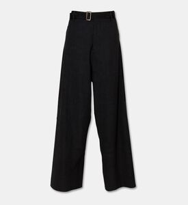 Plan C Wide-leg Belted Wool Pants, Packshot View