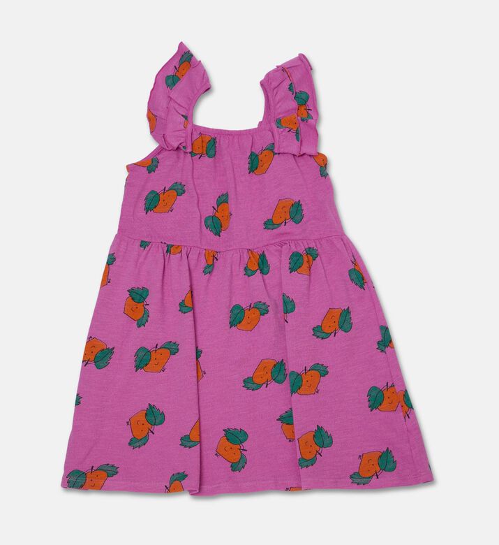 Bobo Choses Dress Tangerine, Packshot View