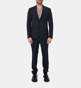 Pinestripe-pattern Slim-fit Suit