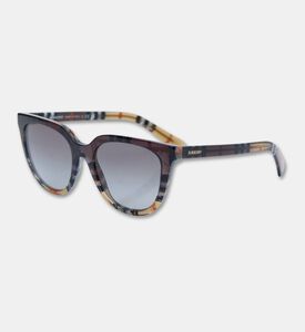 Burberry Phantos-shaped Check Pattern Sunglasses, Packshot View